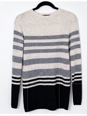 VINCE Striped Cashmere Tunic Sweater Size XXS